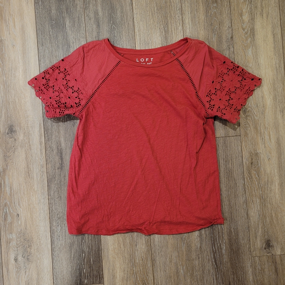LOFT- Vintage Soft T Shirt, rose - medium